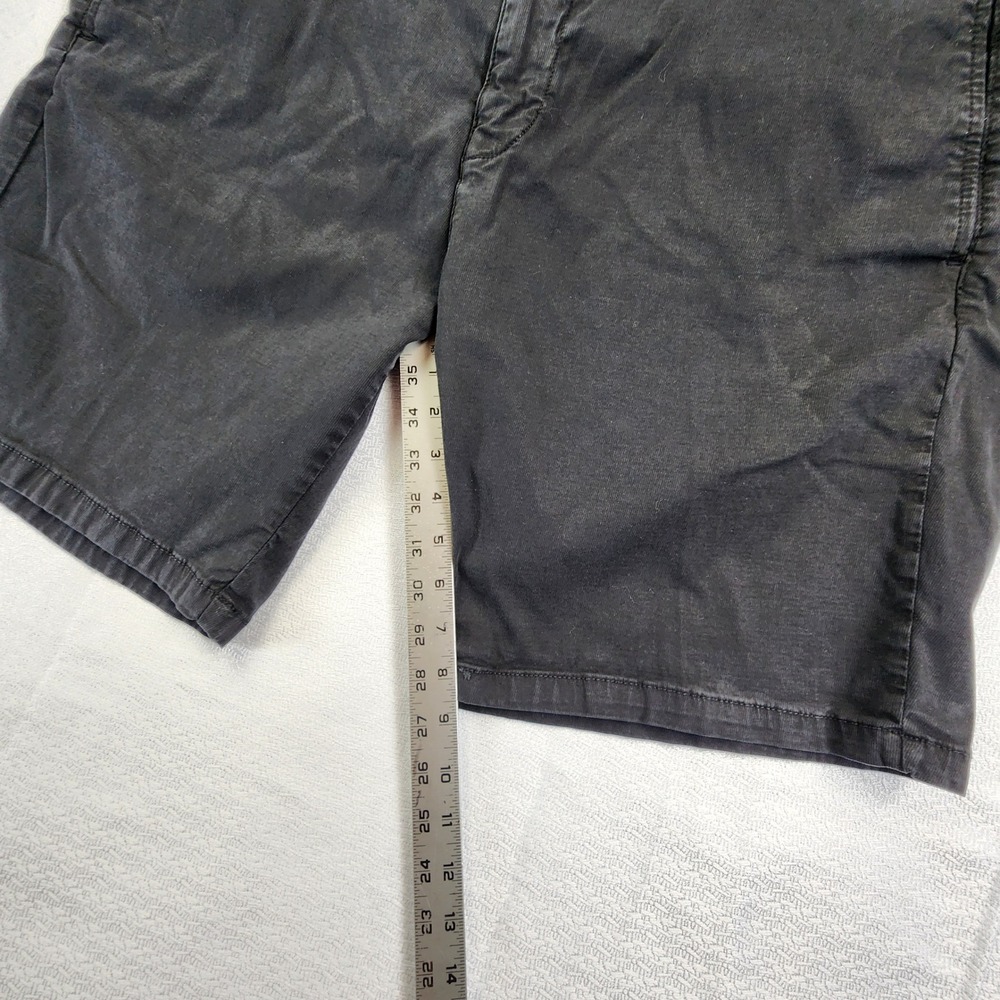 34 Heritage Black Nevada Chino Shorts Mens 40 Luxury Tencel Blend Casual Summer - Picture 10 of 11
